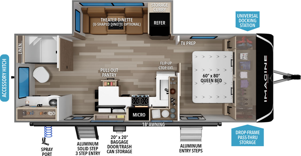 2026 Grand Design Imagine 2300MK floor plan