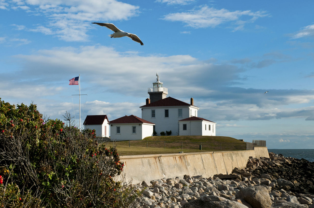 Watch Hill Lighthouse is the site of Rhode Island's worst maritime disaster where the Larchmont collided with the Harry P Knowlton during a winter storm, killing 143 people.